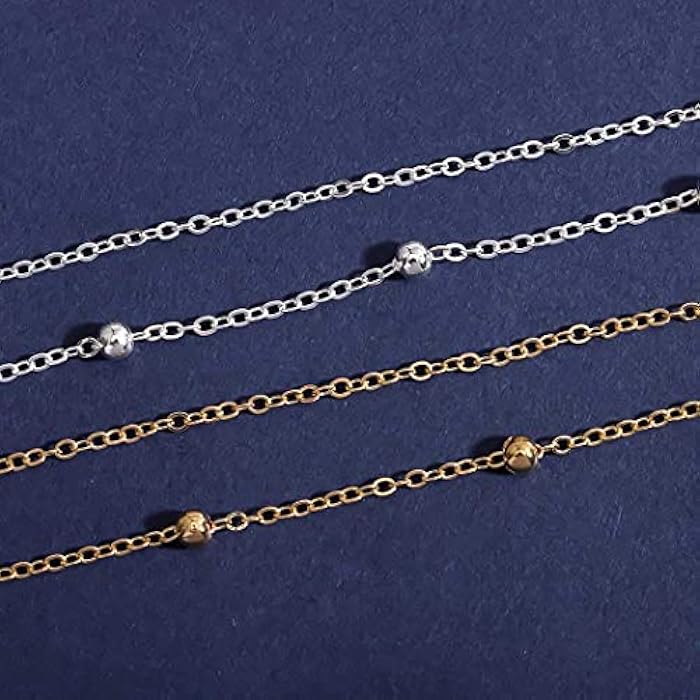 Bomine Boho Beaded Head Chain Gypsy Hair Chain Festival Wedding Jewelry Headpieces Hair Acessories for Women and Girls (Gold) - Image 4